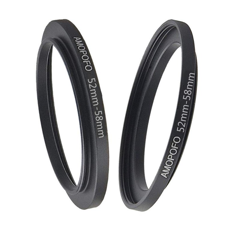 Amopofo 52 to 58mm /52mm to 58mm Step Up Ring Filter Adapter for UV,ND,CPL,Metal Step Up Ring,Compatible with All 52mm Camera Lenses & 58mm Accessories - Image 3